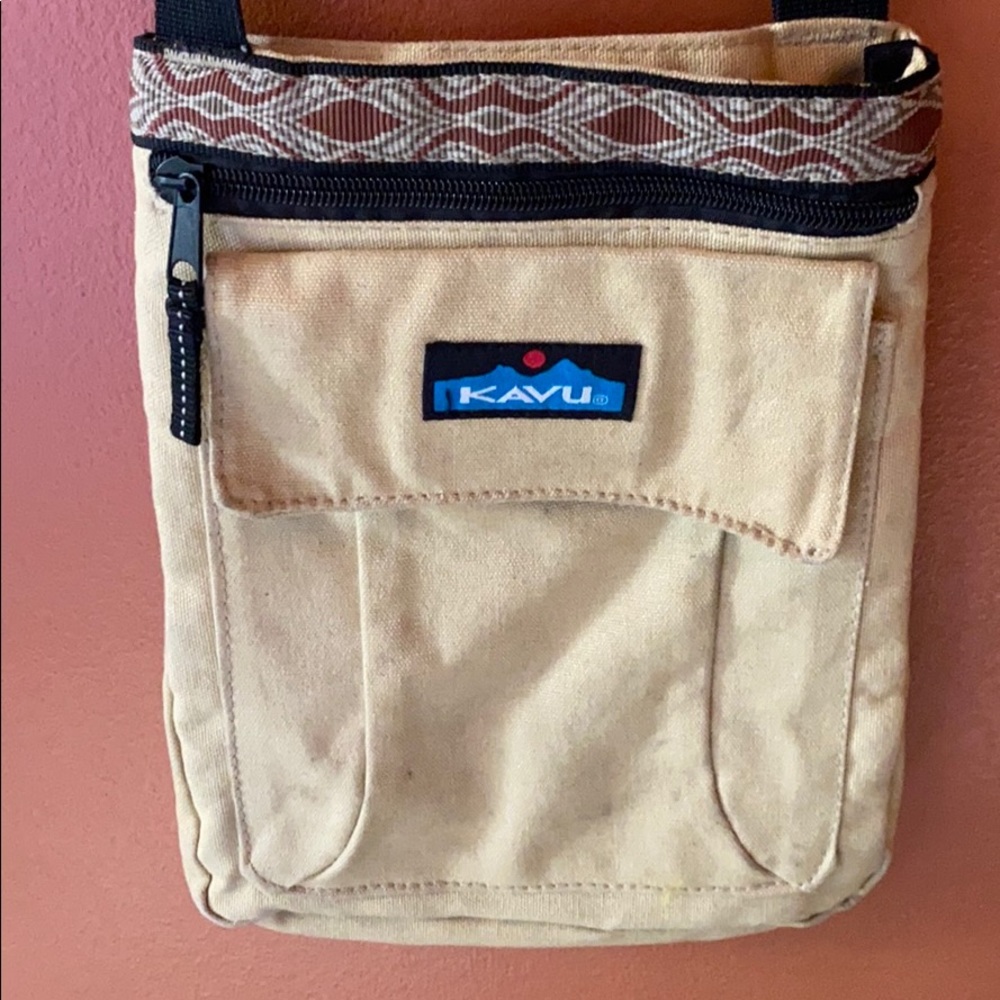 Kavu Khaki Crossbody Purse Gem